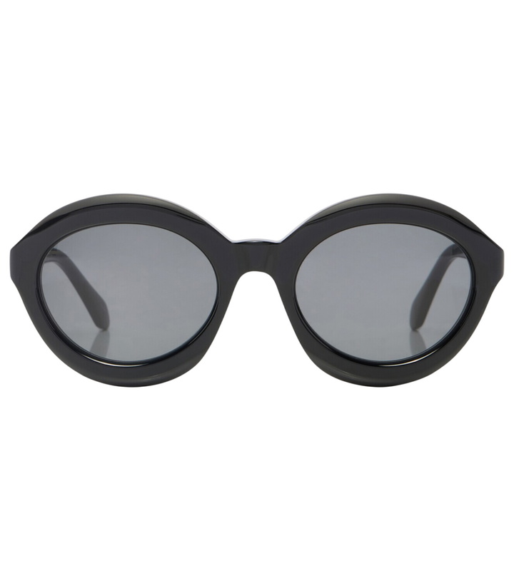 Photo: Alaïa Lettering Logo round sunglasses