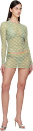 Miaou Green Elektra Miniskirt
