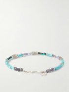 Peyote Bird - Pacific Sterling Silver Multi-Stone Beaded Bracelet