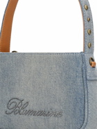 BLUMARINE - Small Denim Top Handle Bag