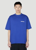 Balenciaga - Logo Print T-Shirt in Blue