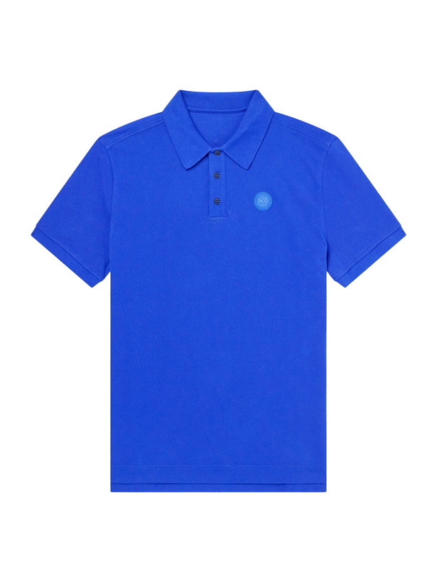 Photo: Canada Goose - Beckley Logo-Appliquéd Paneled Cotton-Piqué Polo Shirt - Blue