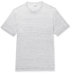 Brioni - Mélange Linen-Jersey T-Shirt - Gray