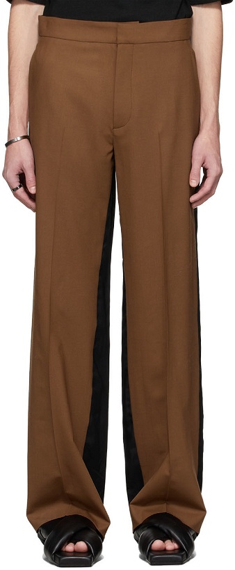Photo: GAUCHERE SSENSE Exclusive Brown & Black Tilla Trousers