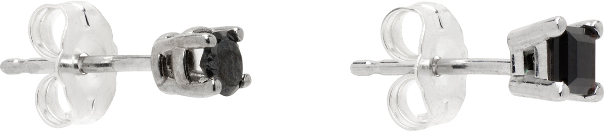 Martine Ali SSENSE Exclusive 'Onyx Prasiolite' Mixed Prince Earrings