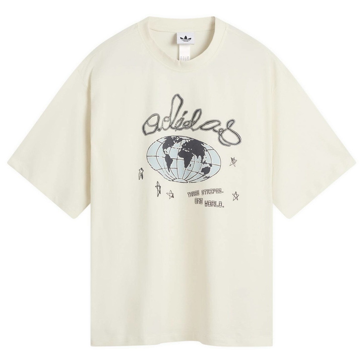 Photo: Adidas Men's Illust Gfx T-Shirt in Cream White