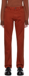 ZEGNA Red Slim-Fit Jeans