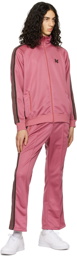 NEEDLES Pink Striped Trim Track Jacket