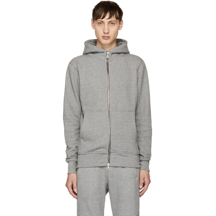 Photo: John Elliott Grey Flash Dual Zip Hoodie