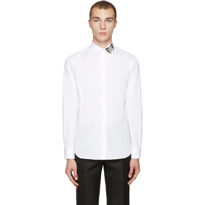 Photo: Alexander McQueen White Butterfly Shirt