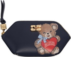 GANNI Navy Bou Bear Coin Pouch