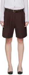 Cordera Brown Tailored Bermuda Shorts