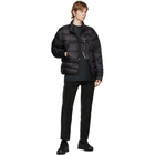 C2H4 Black Down Loom Puffer Jacket