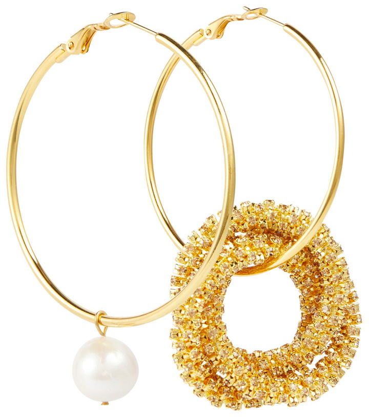 Photo: Magda Butrym - Pearl and crystal-embellished earrings