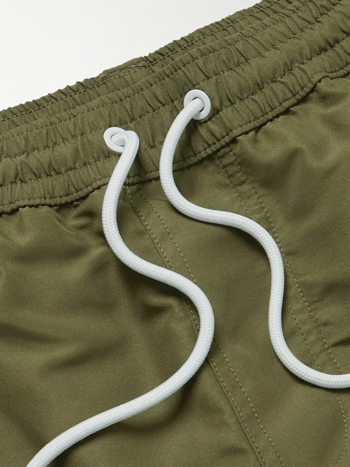 Loro Piana - Bay Straight-Leg Mid-Length Swim Shorts - Green