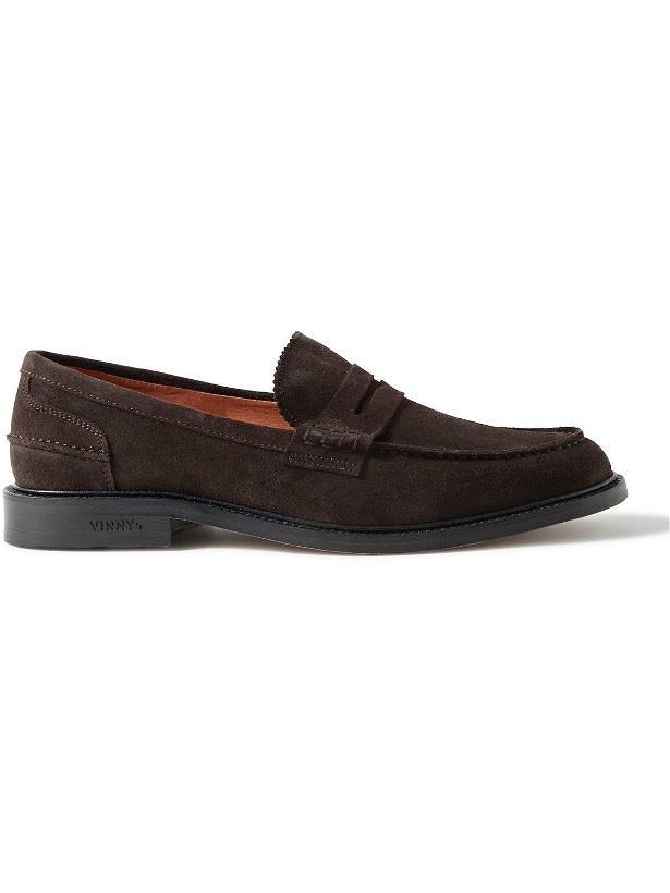 Photo: VINNY's - Townee Suede Penny Loafers - Brown