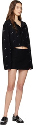Rier Black City Crop Flowers Walker Jacket