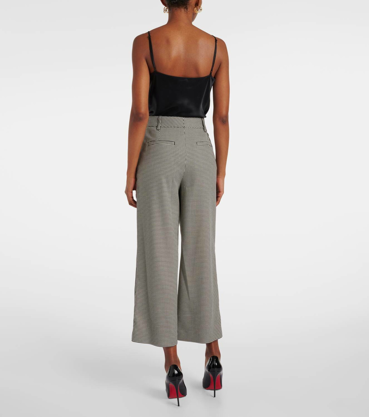 Simkhai Miki checked capri pants