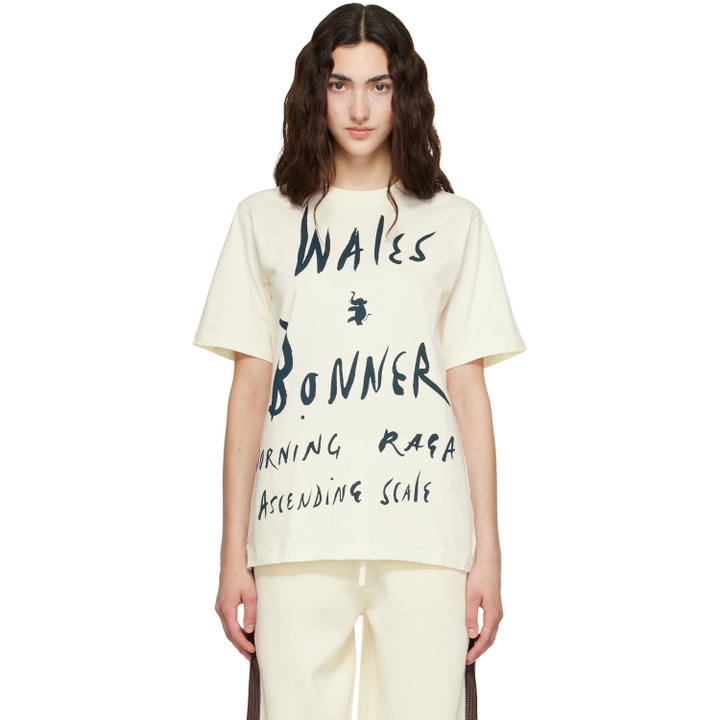 Photo: Wales Bonner Off-White Cotton Jersey Raga T-shirt