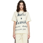 Wales Bonner Off-White Cotton Jersey Raga T-shirt
