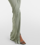 Rick Owens Lilies Shailee ruched one-shoulder gown