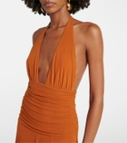Staud Alessandra halterneck maxi dress