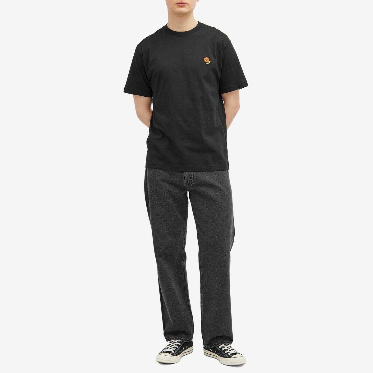 【送料関税込】Kenzo Pop Crest Embroidered Classic T-Shirt Kenzo Men's Pop Crest Embroidered Classic T-Shirt in Black Kenzo