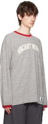 UNDERCOVER Gray Appliqué Long Sleeve T-Shirt