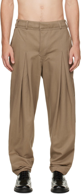 Photo: Entire Studios Beige Seb Trousers