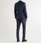 HUGO BOSS - Novan/ Ben Slim-Fit Pinstriped Virgin Wool Suit - Blue