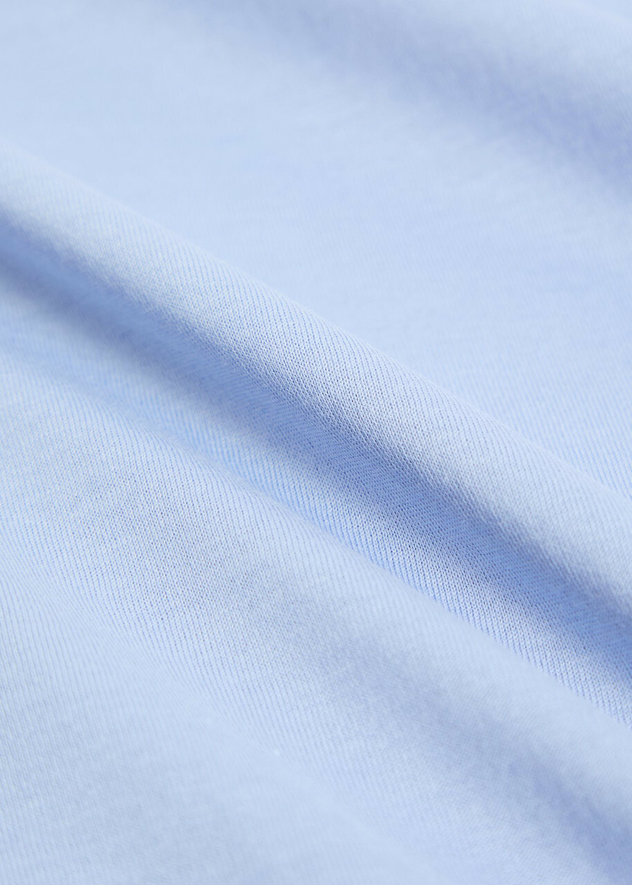 Sunspel Cotton T-shirt Light Blue