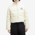 4th & Reckless Women's Arna Cord Puffer Jacket in Cream