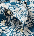 J.Crew - Slim-Fit Button-Down Collar Floral-Print Slub Cotton Shirt - Blue