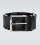 Burberry - London check leather belt