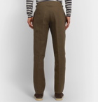 Anderson & Sheppard - Pleated Linen Trousers - Green