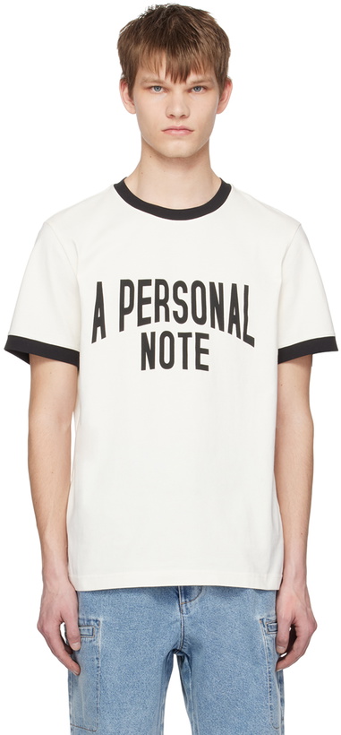 Photo: A PERSONAL NOTE 73 Off-White Printed T-Shirt
