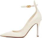 Valentino Garavani Off-White Tan-Go 100 Heels
