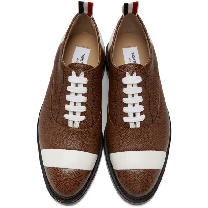 Thom Browne Brown Football Oxfords Thom Browne