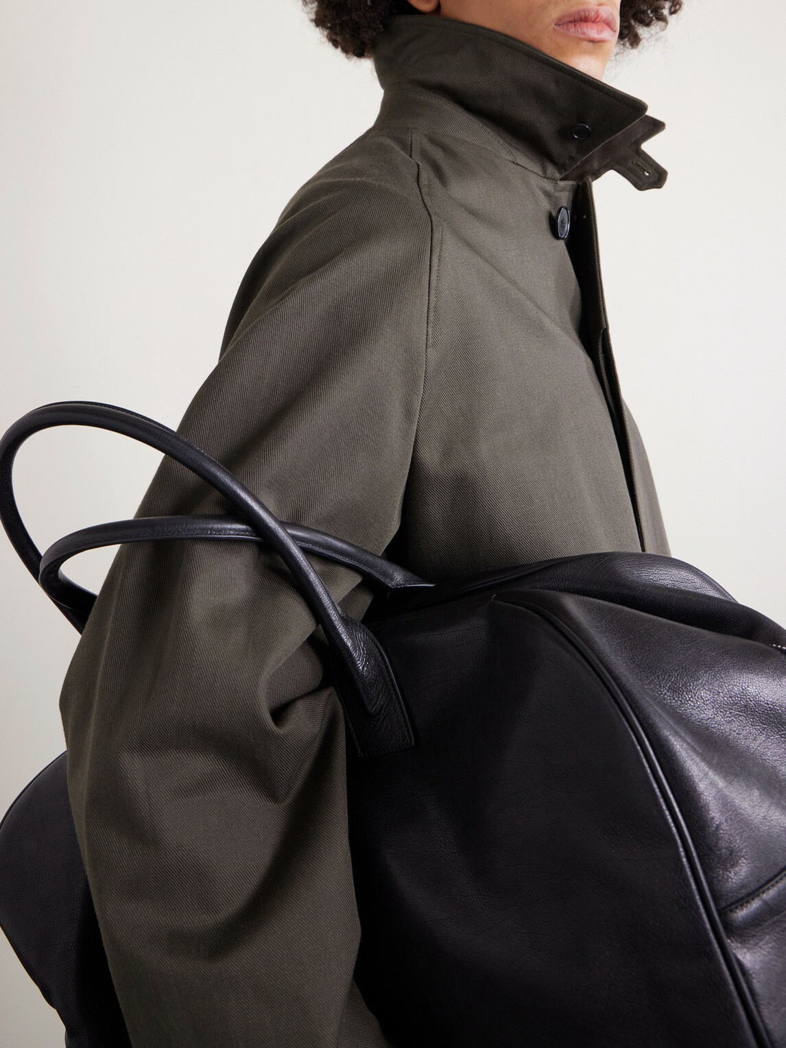 Herno - Slub Cotton-Twill Coat - Brown