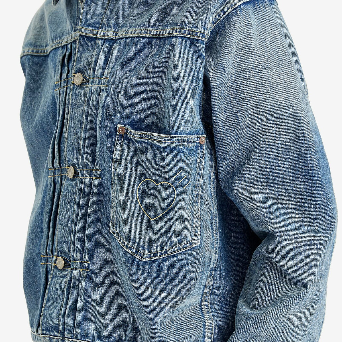 Human Made Men's Denim Future Work Jacket in Indigo Human Made