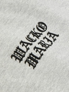 Wacko Maria - Logo-Embroidered Cotton-Jersey Sweatshirt - Gray