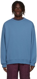 Dries Van Noten Blue Medium Weight French Terry Sweatshirt