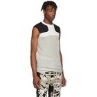 Rick Owens Off-White and Black Release Combo Lupetto Tank Top