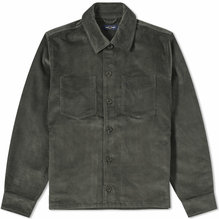 Photo: Fred Perry Men's Cord Overshirt in Field Green