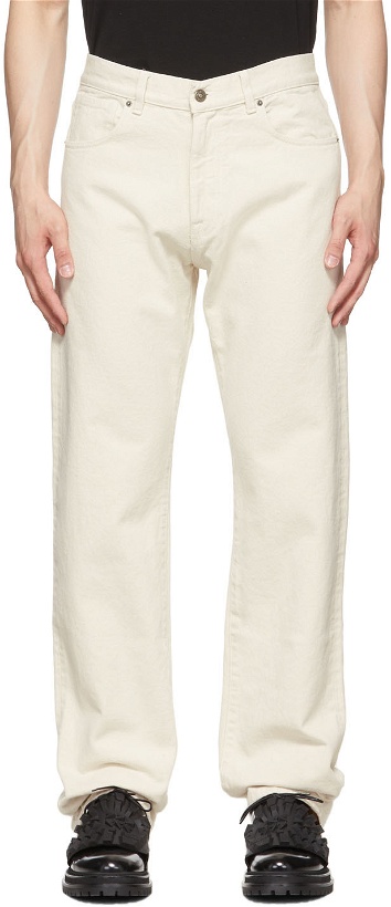 Photo: 424 Off-White Denim Jeans