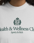 Sporty & Rich H&W Crest Tee White Mens Shortsleefe
