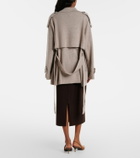 Jardin des Orangers Wool and cashmere pencil skirt
