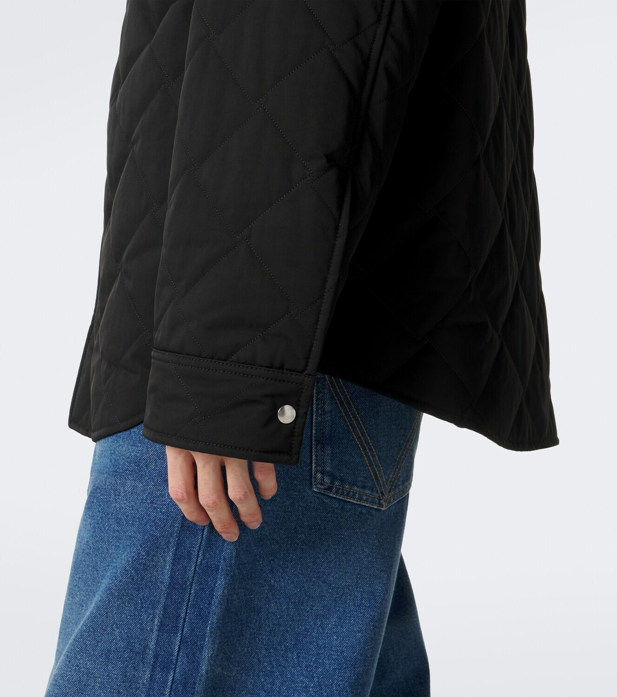 Bottega Veneta Intrecciato quilted cotton-blend overshirt