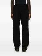 Lanvin Black Logo-Embroidered Cotton Track Pants