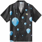3.Paradis Men's Dreaming Balloons Vacation Shirt in Black